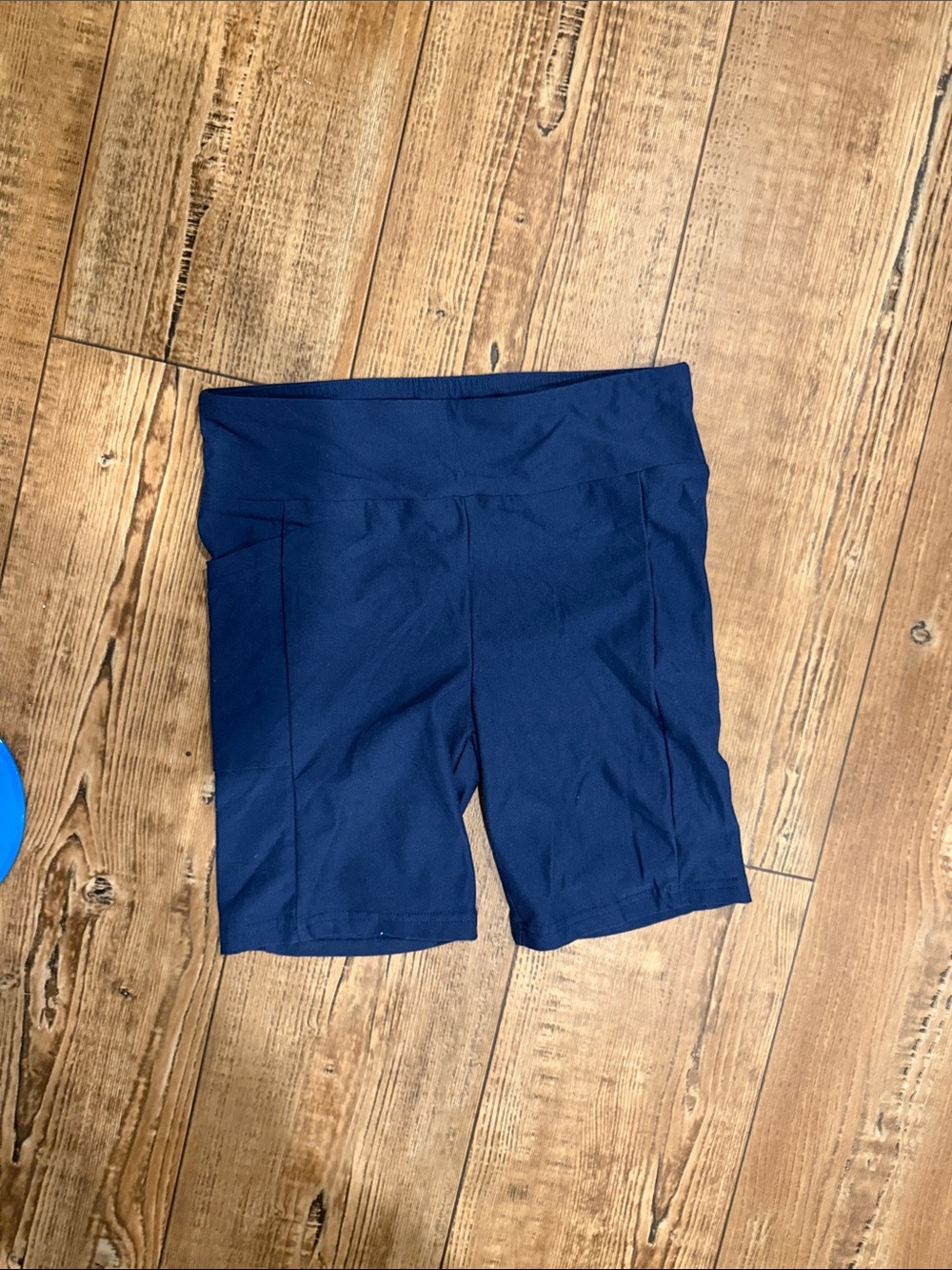 Women's High-Waist Navy Performance Bike Shorts